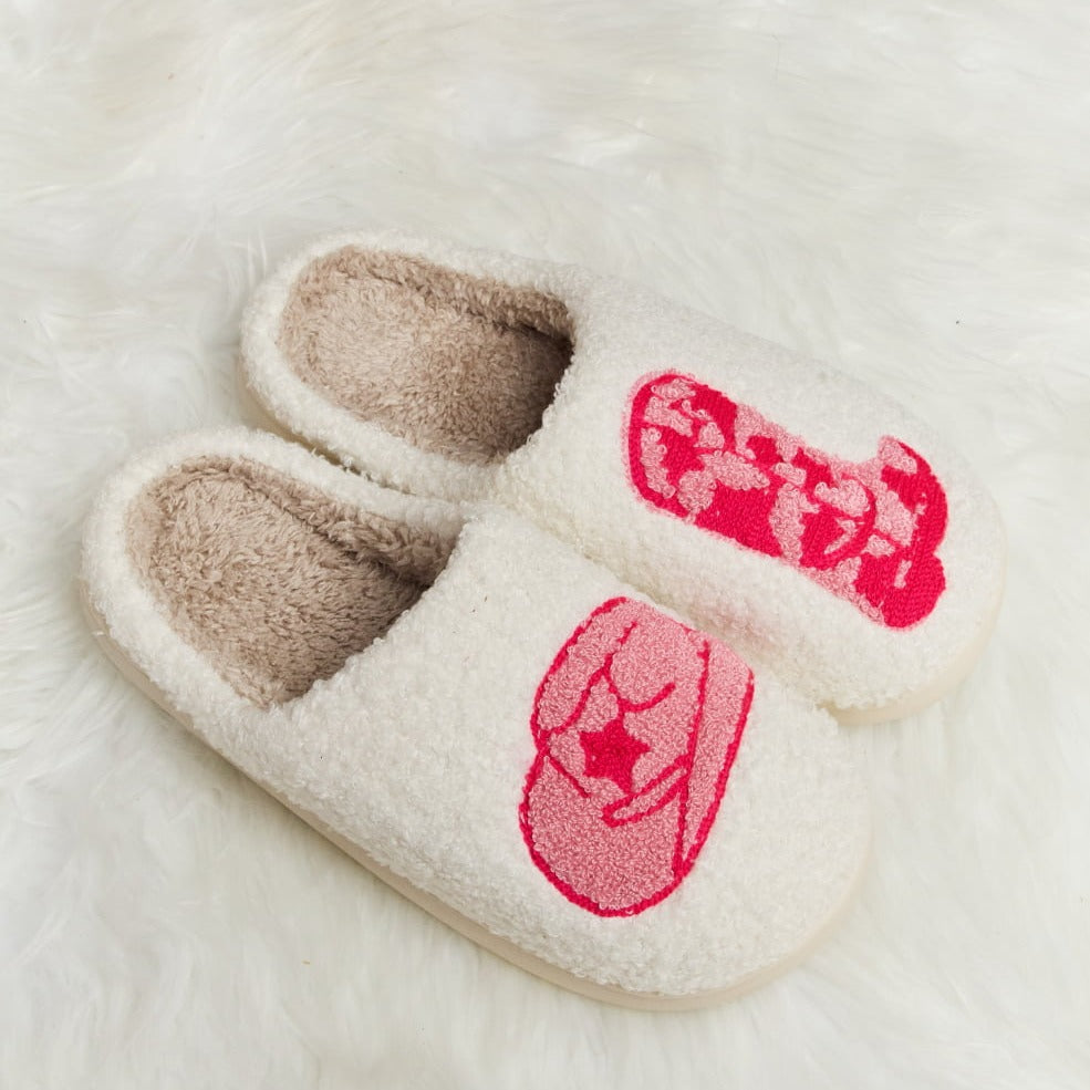 Plush Closed-Toe Slippers, Variety