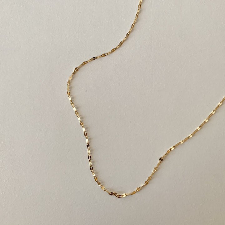 Minimalist Choker Necklace, 18K Gold-Plated