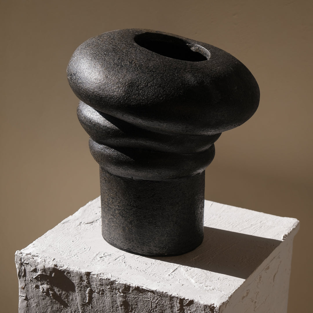 Handmade Clay Vessel Vase, Java
