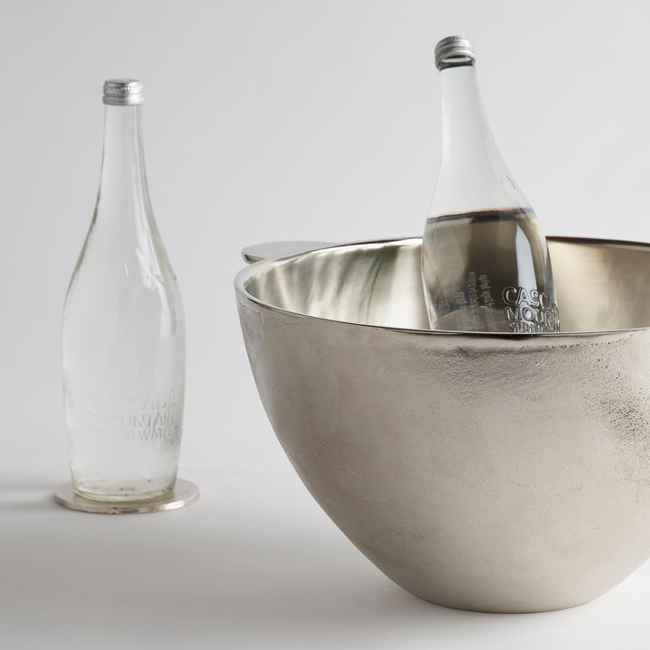 Handmade Party Bucket Bowl or Vase, Nickel