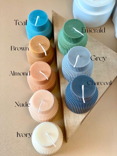 Handmade Teardrop Soy Candle, Choice of Color