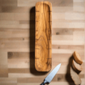 Olive Wood Bread Slicing Board, Baguette Style