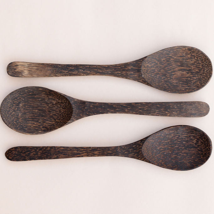 Handmade Palm Wood Spoon, Short or Long Handle