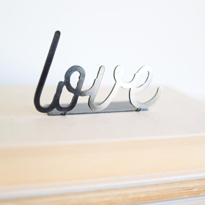 Steel Word Sign Decor, Love