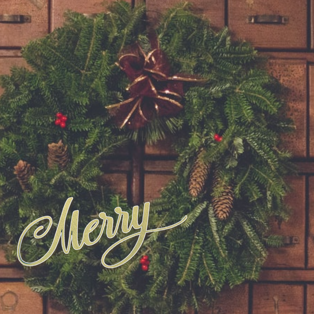 Place-Anywhere Holiday Wooden Plate Decor, Black or Gold Variety of Words