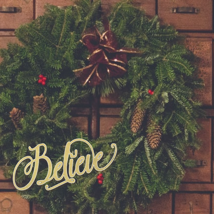 Place-Anywhere Holiday Wooden Plate Decor, Black or Gold Variety of Words