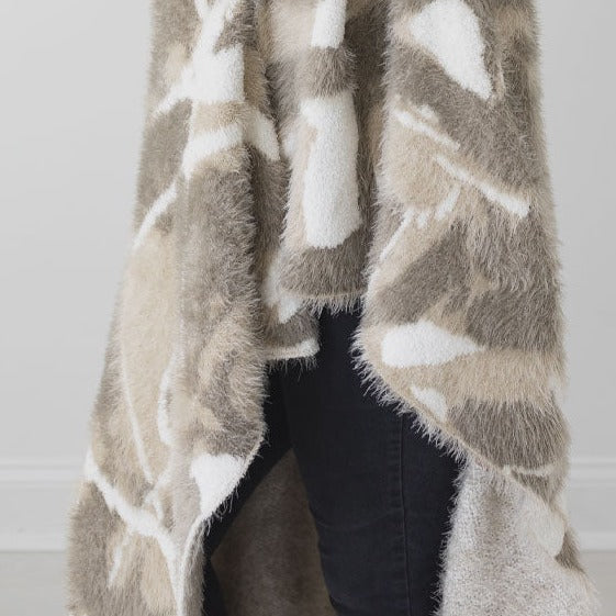 Big Maybach Plush Dream Blanket, Neutral Tones