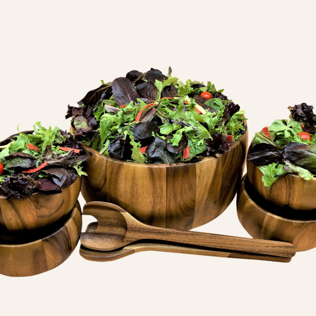 Dragor Salad Bowl 7-Piece Set, Extra Large