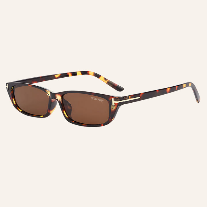 Slim Rectangular Sunglasses, Lana