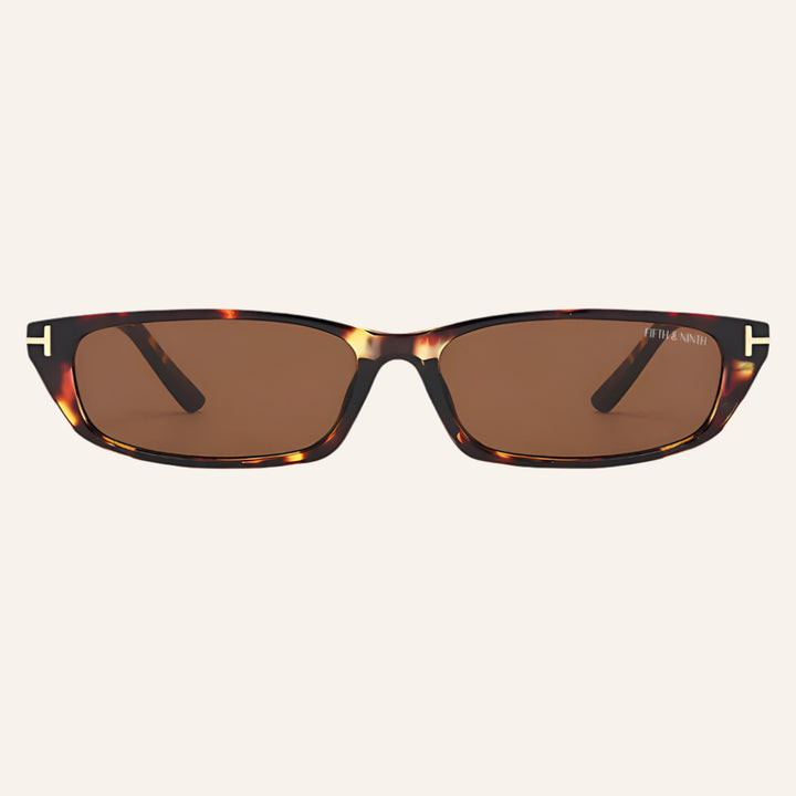 Slim Rectangular Sunglasses, Lana