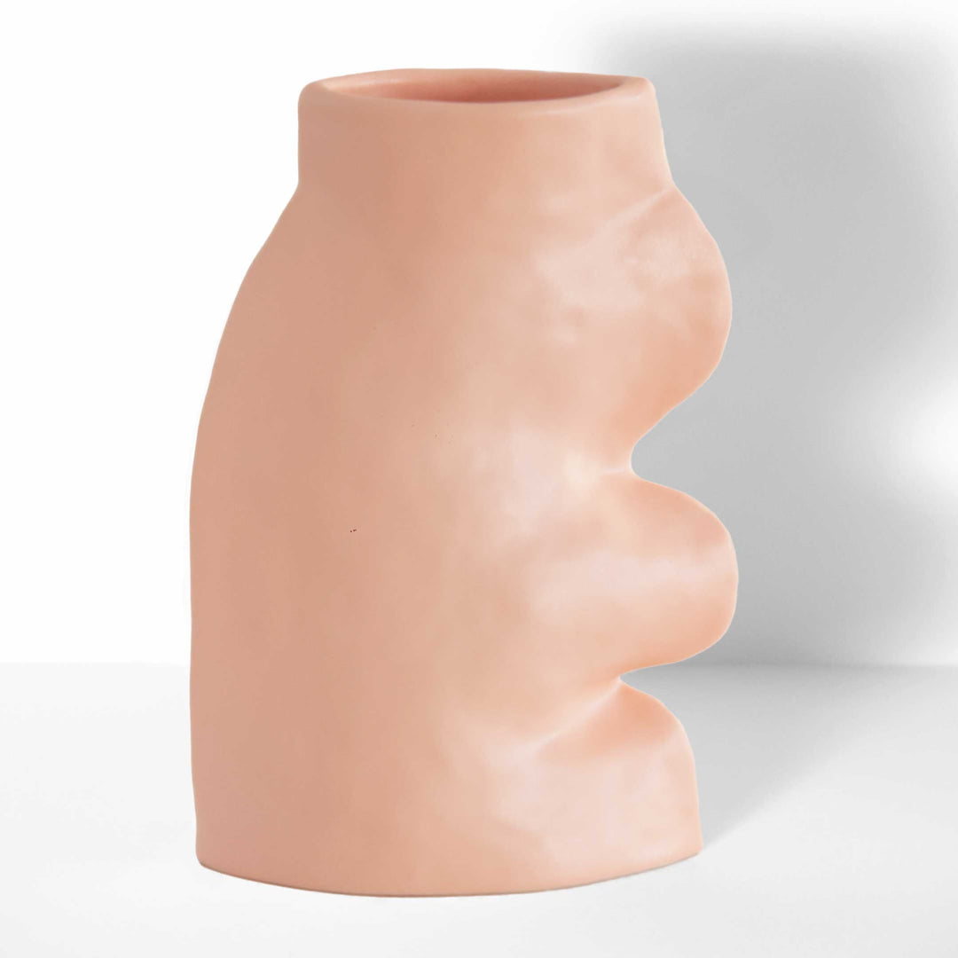 Handmade Portuguese Ceramic Vase, Large & Pink