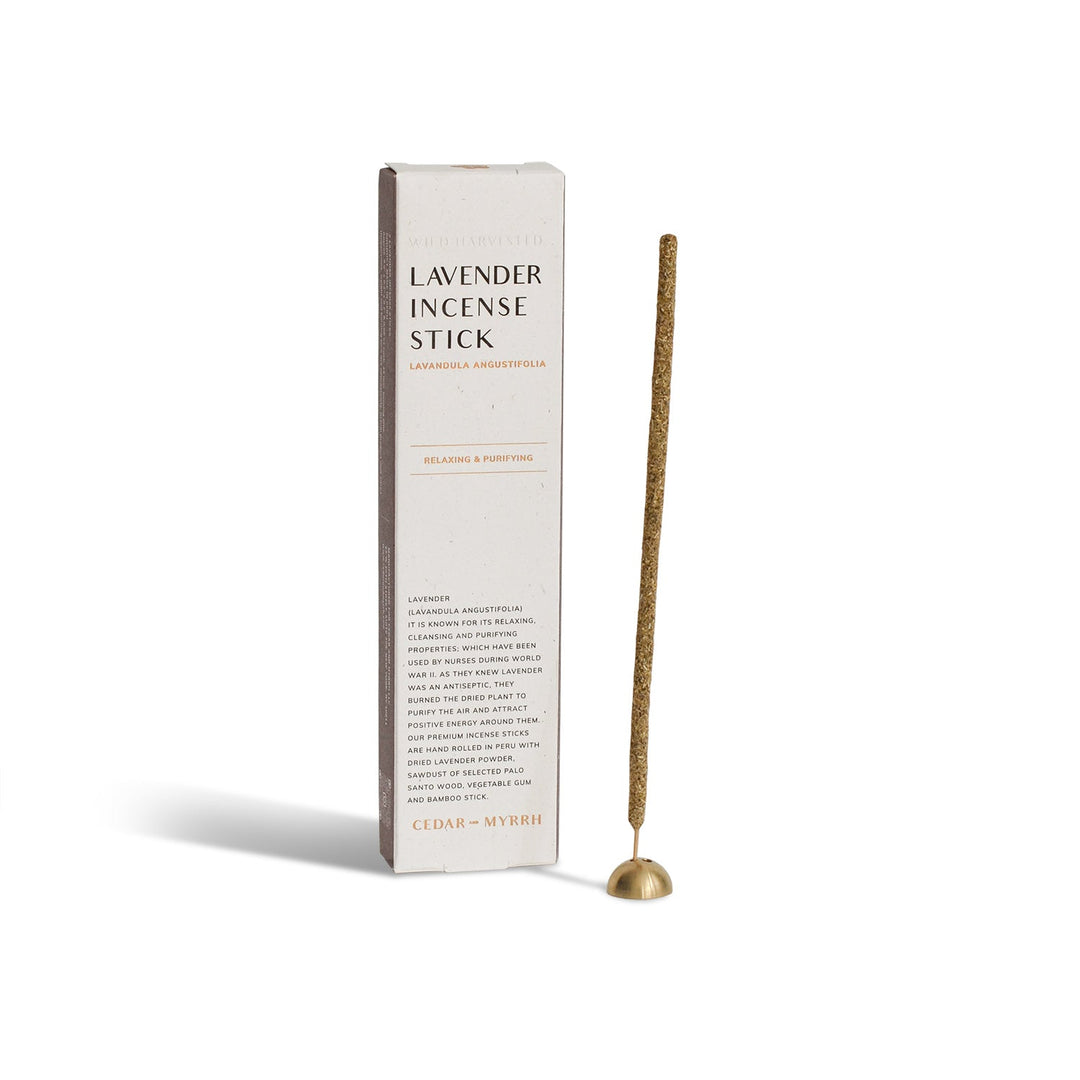 Hand-Rolled Set of 7 Incense Sticks, Lavender