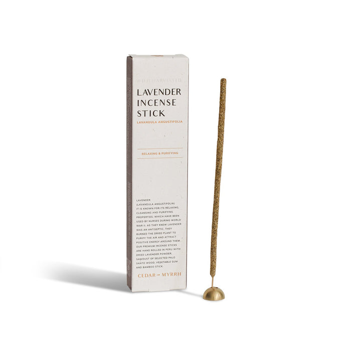 Hand-Rolled Set of 7 Incense Sticks, Lavender