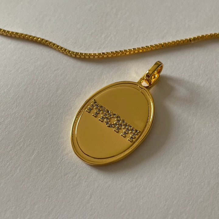 Zirconia Stones Necklace, Mom