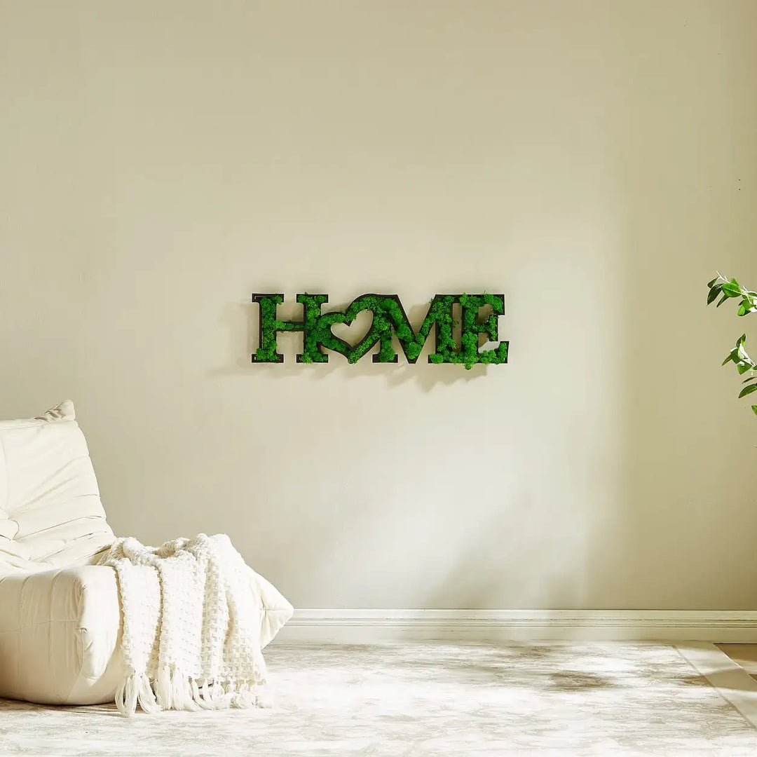 MOSS WORD WALL ART, HOME