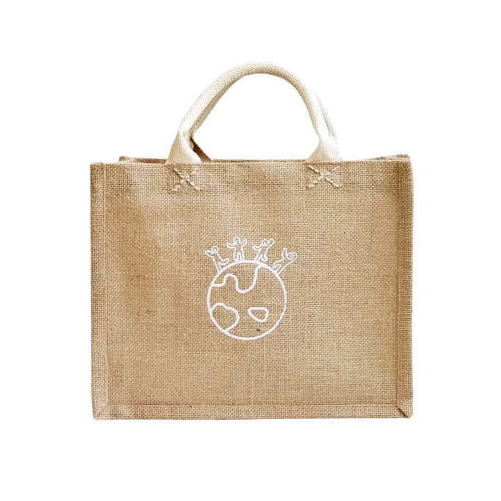 Jute Canvas Bag, Earth (Small)