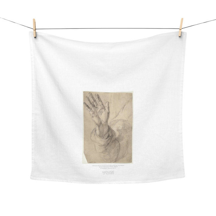 Kitchen Tea Towel, Upraised Right Hand... by Raphael
