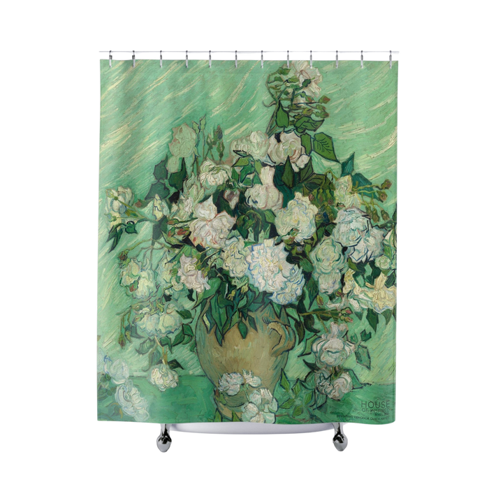 Shower Curtain, Roses by Vincent van Gogh