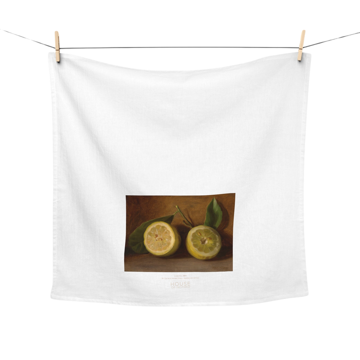 Kitchen Tea Towel, Lemons by George Henry Hall