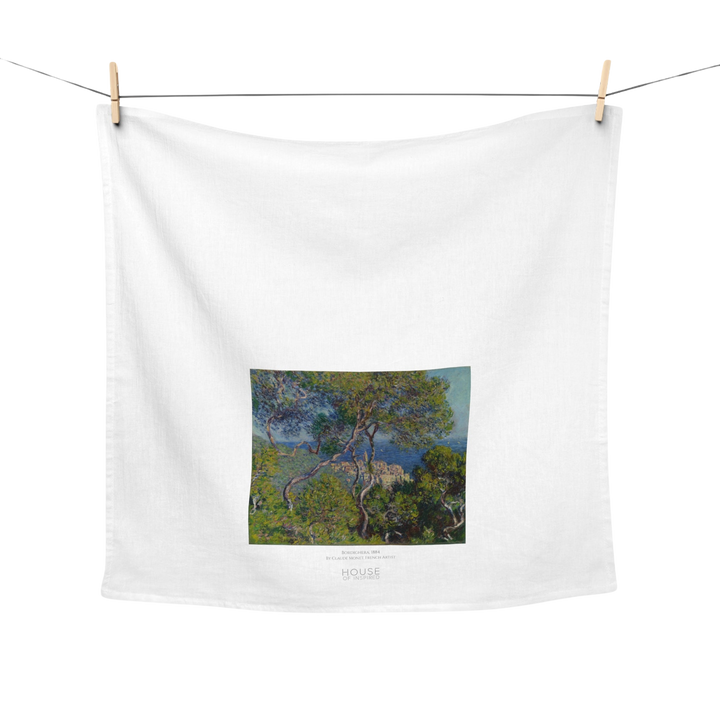 Kitchen Tea Towel, Bordighera by Claude Monet