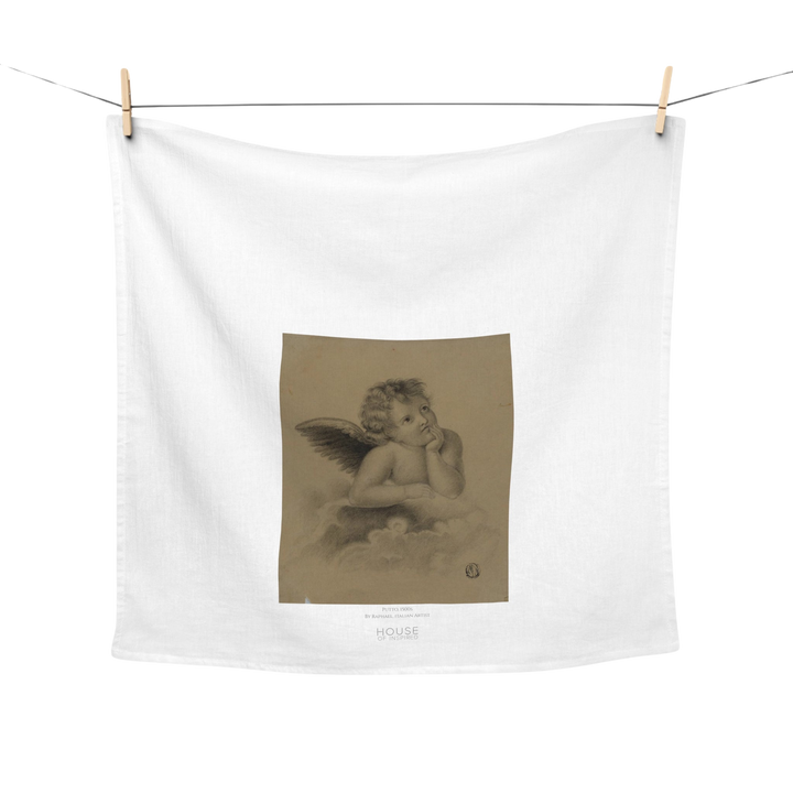 Kitchen Tea Towel, Putto by Raphael