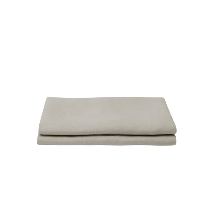 Linen Fitted Sheet, Dove