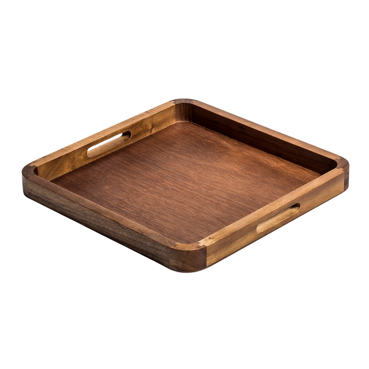 Acacia Wood Serving Tray, Square