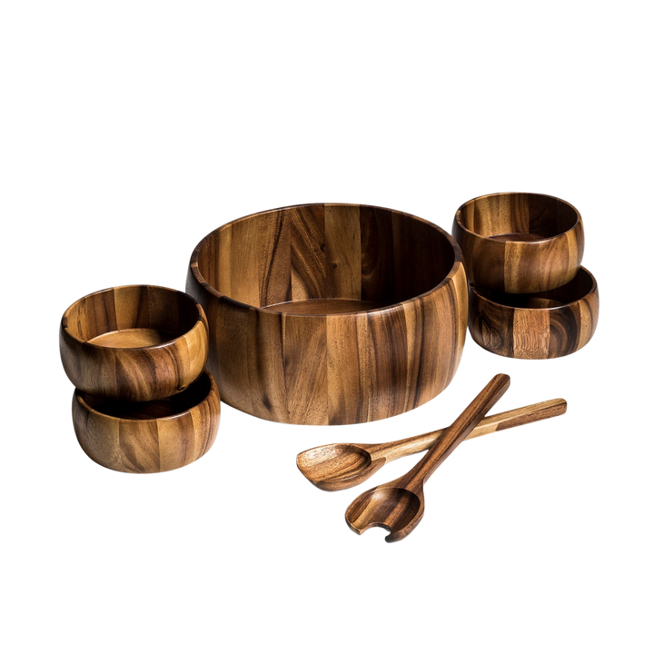 Dragor Salad Bowl 7-Piece Set, Extra Large