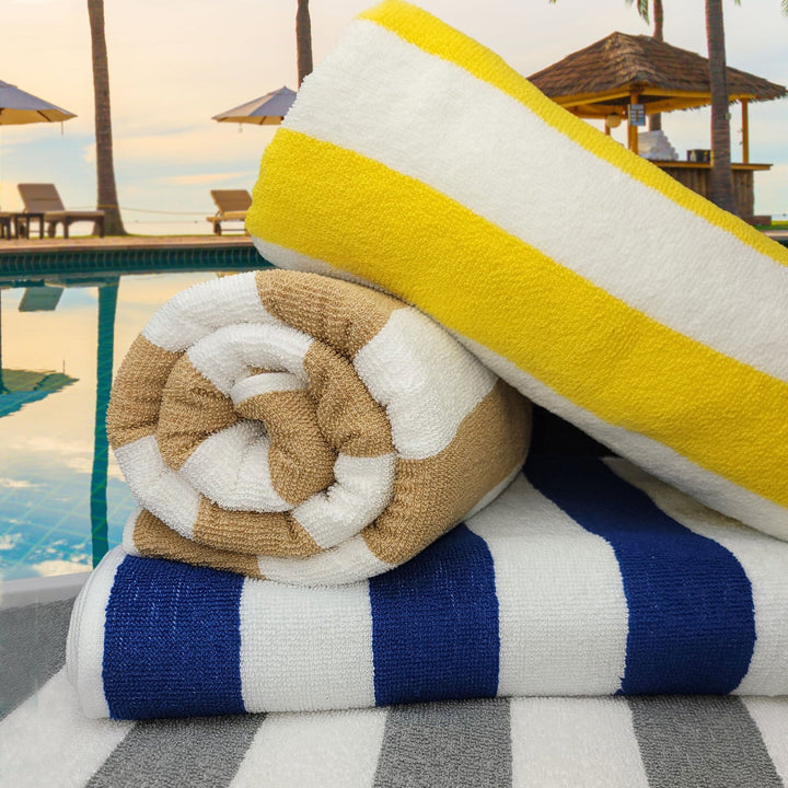 Pool Towels (Pack of 2), Cabana Stripes