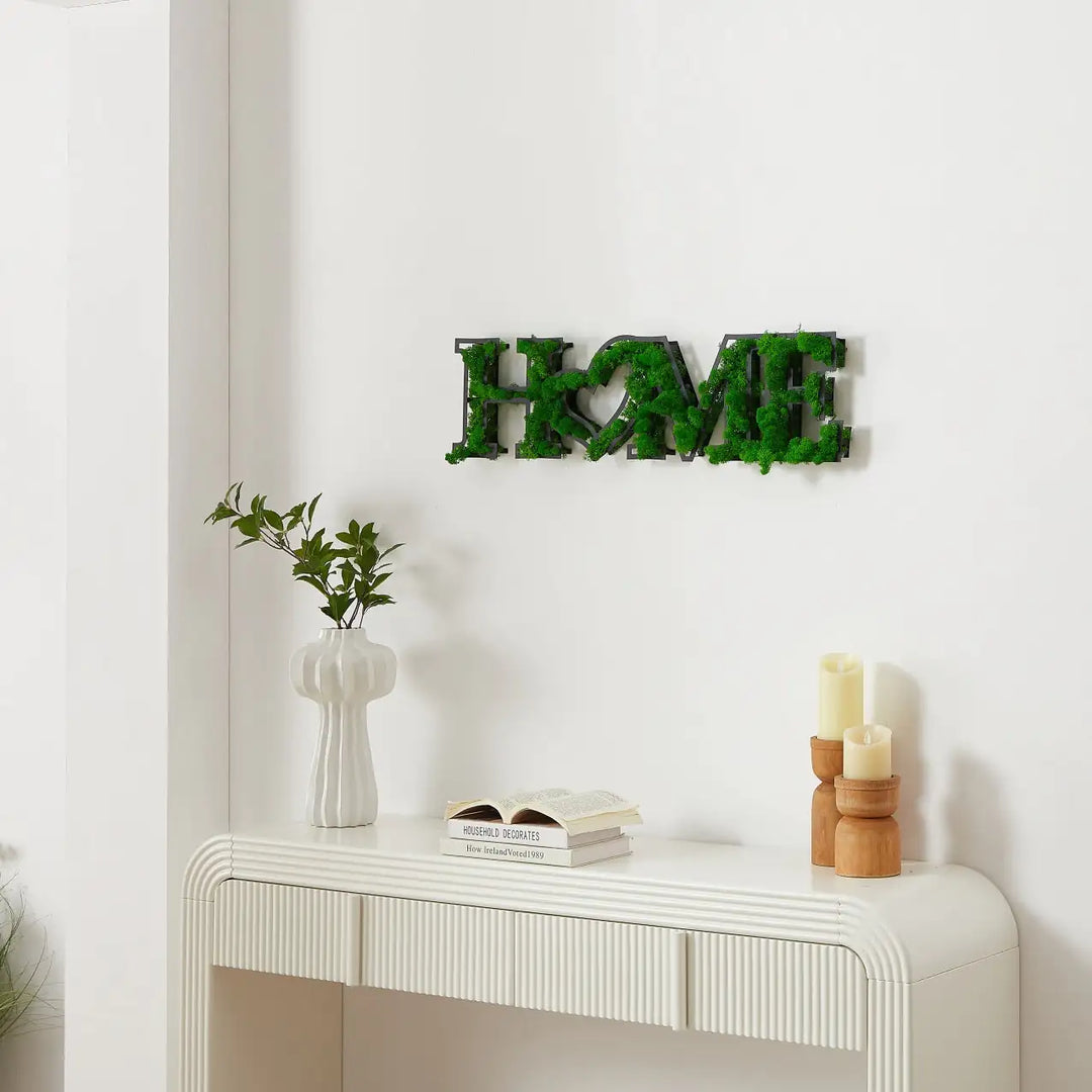 MOSS WORD WALL ART, HOME