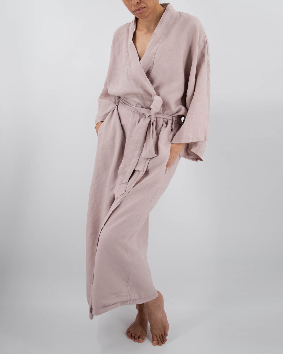 Linen Robe, Full-Length