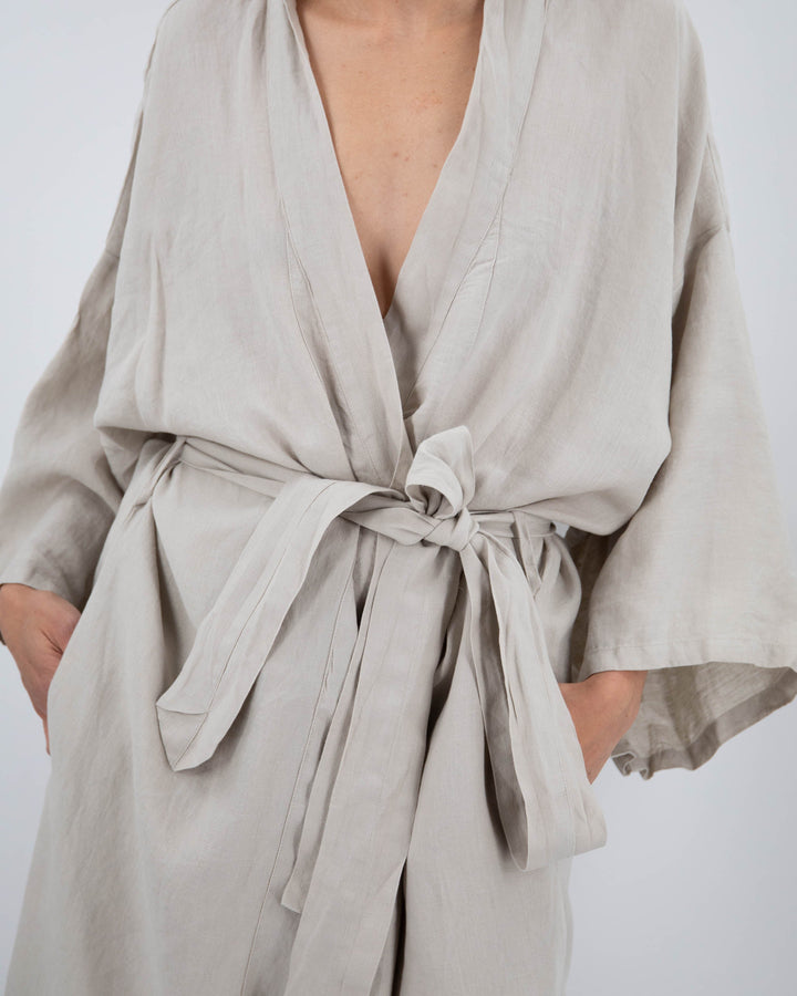 Linen Robe, Full-Length