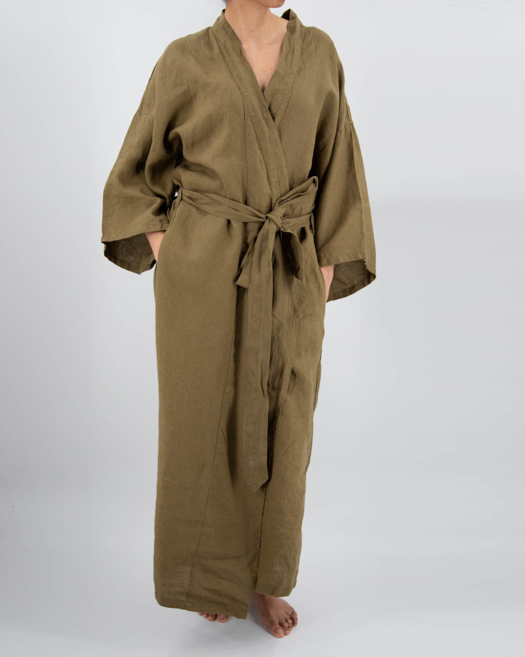 Linen Robe, Full-Length