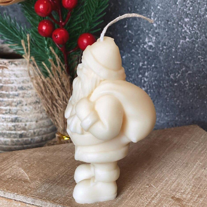 Handmade Soy Scented Candle, Christmas Santa