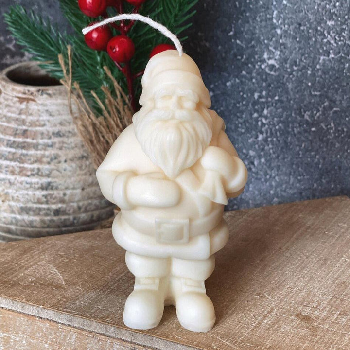 Handmade Soy Scented Candle, Christmas Santa