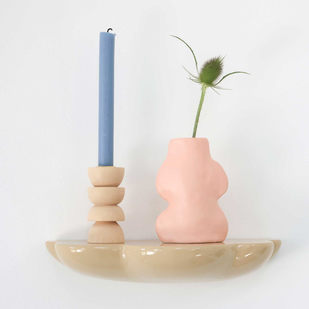 Handmade Portuguese Ceramic Vase, Small & Pink