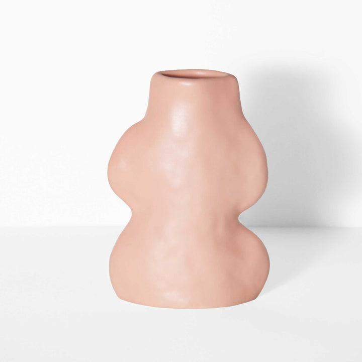 Handmade Portuguese Ceramic Vase, Small & Pink