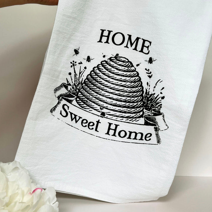 Square Cotton Kitchen Towel, Home Sweet Home