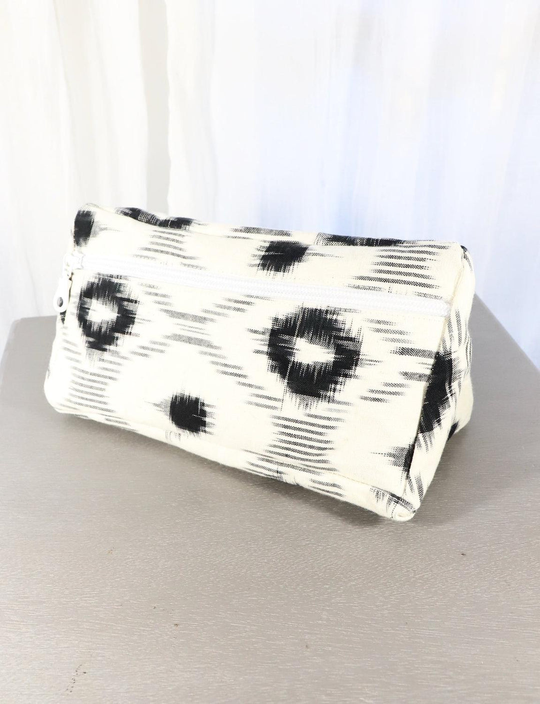 Carry All Toiletry Bag, White & Black