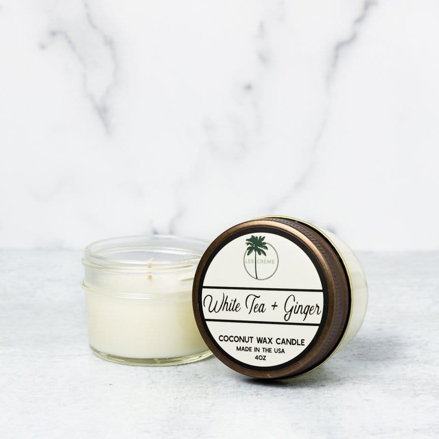 Coconut Wax Candle, White Tea & Ginger